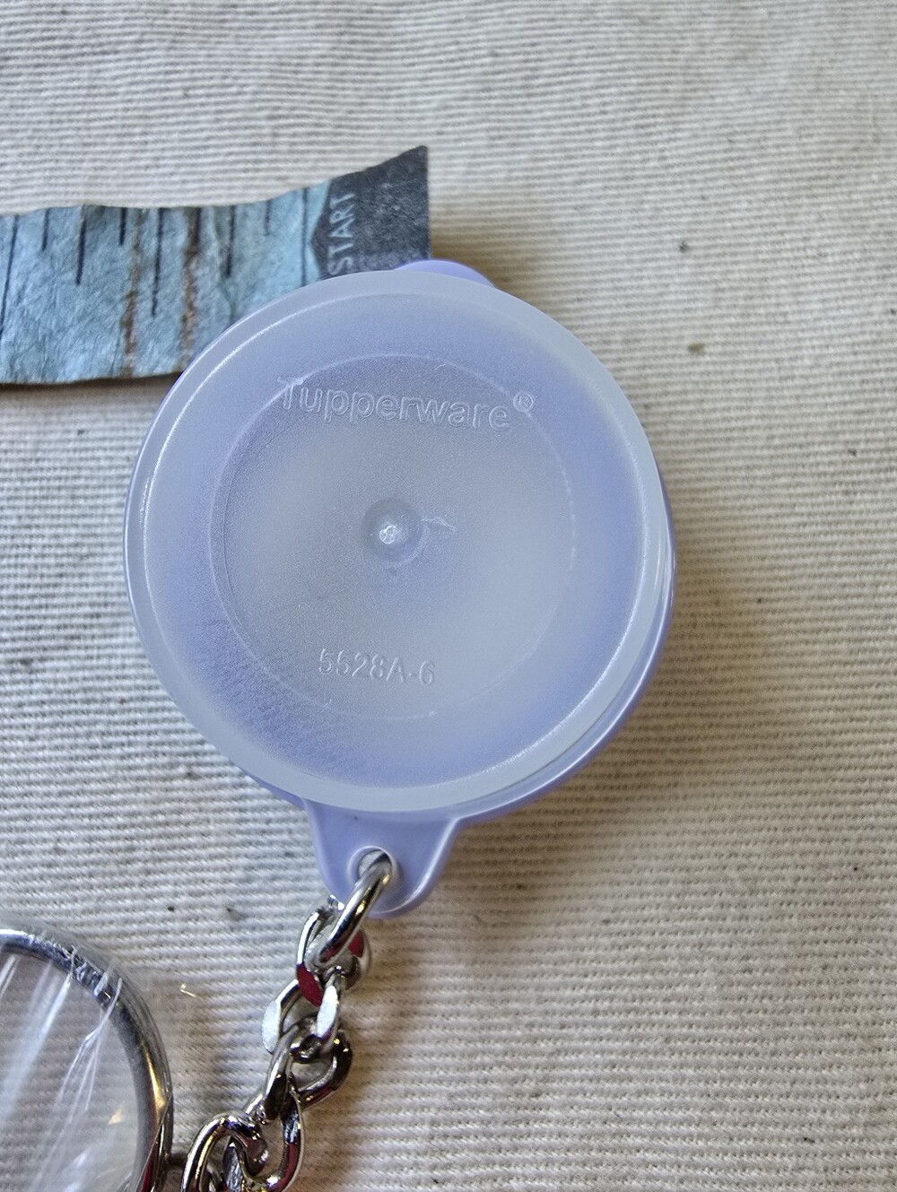 Tupperware Stuffables Keychain Container - Lavender - Picture 4 of 5